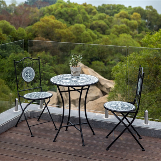 Outdoor Patio Mosaik Tisch und Stuhl Set Balkon Bistro Garten Dekor Tisch und Stühle Outdoor Tisch und Stuhl Set| Alibaba.com