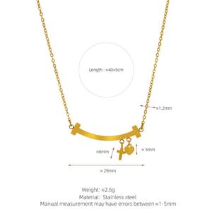Collares de Moda 2026, Joyería Hipoalergénica, Acero Inoxidable 316L, Chapado en Oro PVD de 18k, Collar de Diseñador de Marca para Mujer - Product Image 6