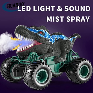 Venta caliente dinosaurio <span class=keywords><strong>Rc</strong></span> camión 1/20th 2,4G Spray simulación <span class=keywords><strong>Rc</strong></span> <span class=keywords><strong>Dino</strong></span> Stunt Car juguetes para niños con luces y sonidos - Product Image 3