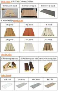 Melinco Revêtement mural décoratif en PVC Panneau cannelé 3d Panneaux de décoration murale en Wpc Revêtement mural intérieur - Product Image 5