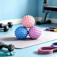 Pelota de Masaje de Acupresión para Fisioterapia, Yoga y Masajes, para Puntos de Presión, Plantar, Lumbar, Espalda, Hombros y Cuello