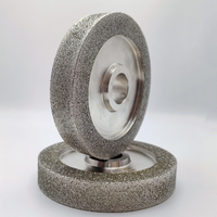 Meule d'angle électrolytique diamantée vitrifiée pour applications métalliques, grain 80, polissage et ébavurage
