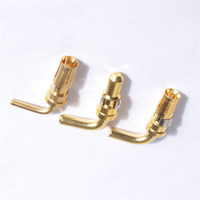Connecteur à ressort plaqué or avec broche de précision en laiton JIATEL