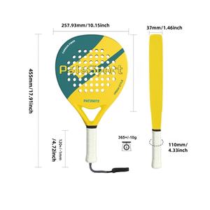 Nueva Llegada 2026: Raqueta de Pádel Serie Macaron con Forma de Lágrima, Superficie de Fibra de Vidrio Mate y Núcleo de Espuma EVA 15-17 para Jugadores - Product Image 5