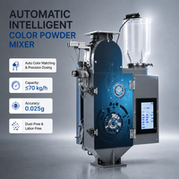 Machine de mélange de pigments polymères intelligente 70 kg/h, doseur automatique de poudre de couleur plastique pour moulage par injection directe