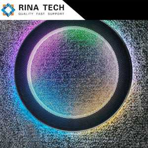แผงกันรอยขอบประตูรถยนต์ RINA TECH พร้อมหน้าจอ LED แสดงผล ลายไฟสีม่วงเหลือง - Product Image 4