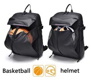 Water Resistant Anti-Theft Athletes Gym Basketball <b>Backpack</b> <b>Large</b> Sports Equipment Bag Ball Compartment Durable Oxford Polyester - Product Image 2