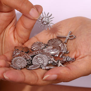 สร้อยคอจี้สแตนเลสแนววินเทจสุดอินเทรนด์จี้รูปดวงจันทร์และเหรียญรูปโกธิคเครื่องประดับโบโฮสำหรับผู้หญิงและผู้ชาย - Product Image 5