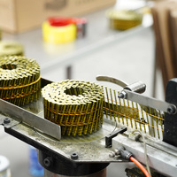 Clous en spirale Yizhengyu à anse brillante de 15 degrés, 1-3/4 po x 0,092 po, pour la fabrication de caisses en bois
