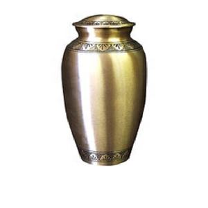 โกศใส่ศพอลูมิเนียมแกะสลักด้วยมือสีทองขนาดใหญ่สำหรับผู้ใหญ่ขี้เถ้าศพสำหรับมนุษย์ - Product Image 4