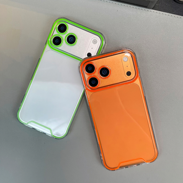 New Luminous Clear Fluorescent Neon TPU Shockproof Phone Case for 13-17