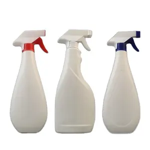 wholesale in bulk empty hdpe 32oz 1 liter 1l 1000ml 16oz 16 oz 500 ml 500ml chemical cleaner plastic trigger spray bottle