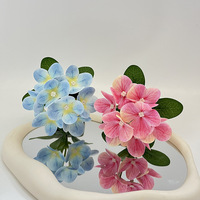 Kunstmatige Phalaenopsis Orchidee in pot met 3D Real Touch filmblaadjes, mini vierkante pot, bloemdecoratie voor thuis, woonkamer