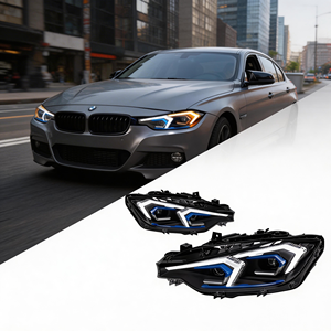 Modification des phares à LED compatible avec les <span class=keywords><strong>BMW</strong></span> Série 3 F30 F35 2013-2018 6ème génération, phare et lentille de projecteur DRL - Product Image 1