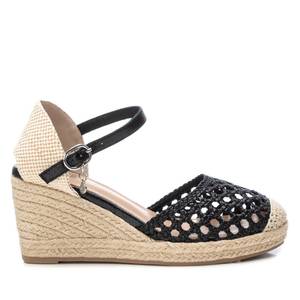 Xti Women's Espadrille Wedges Black 142893 Open Toe Summer <b>Sandals</b> - Product Image 1