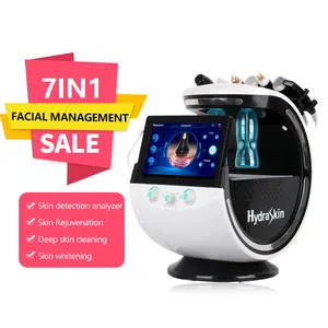2024 New Developed Golden Radio Frequency Skin Firming Scrubber Remove Dead Skin Whole Facial Care Device With Ice Head