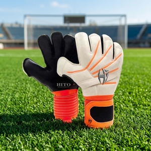 Gants de gardien de but de football personnalisables, durables, super adhérents, haute résistance à l'usure, flexibilité, protection des doigts en latex - Product Image 2
