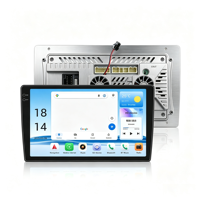 AQ-A9 9 10 Inch Head Unit Pemutar Multimedia Mobil Dengan WiFi 4+64G AHD ASP Carplay AA Fans Full Metal 1080P Layar Incell Kotak Kabel