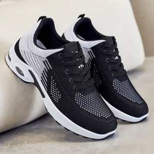 Women's Mesh Casual Sneakers Flat <b>Heel</b> Lightweight All Seasons Walking Shoes - Product Image 3