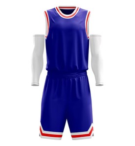 Conjunto de Uniforme de Baloncesto Azul, 100% Poliéster, Secado Rápido, Jersey sin Mangas, Kit Deportivo con Logotipo Personalizado para Adultos - Product Image 1