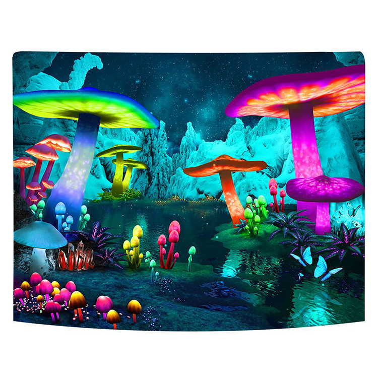 Заказной плакат Blacklight, печать для комнаты, настенное искусство, домашний декор, Забавный Симпатичный плакат Blacklight
