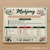 Accessoires de jeu de Mahjong américain en acrylique, best-sellers transfrontaliers : Identificateurs de cartes et instructions claires pour une gameplay simple
