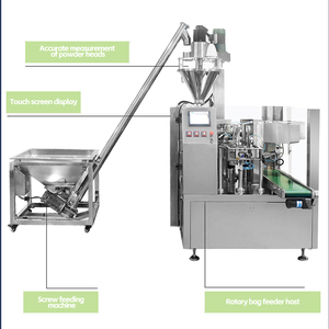Nouvelle machine de scellage automatique pour sachets à fermeture éclair, sachets en bois, pour aliments, boissons, produits chimiques, poudres, moteurs, roulements, PLC, moteur - Product Image 2