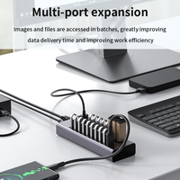 ACASIS Hub USB Alimenté avec Adaptateur Secteur 12V 7.5A, Hub USB 2.0 à 20 Ports pour PC Portable