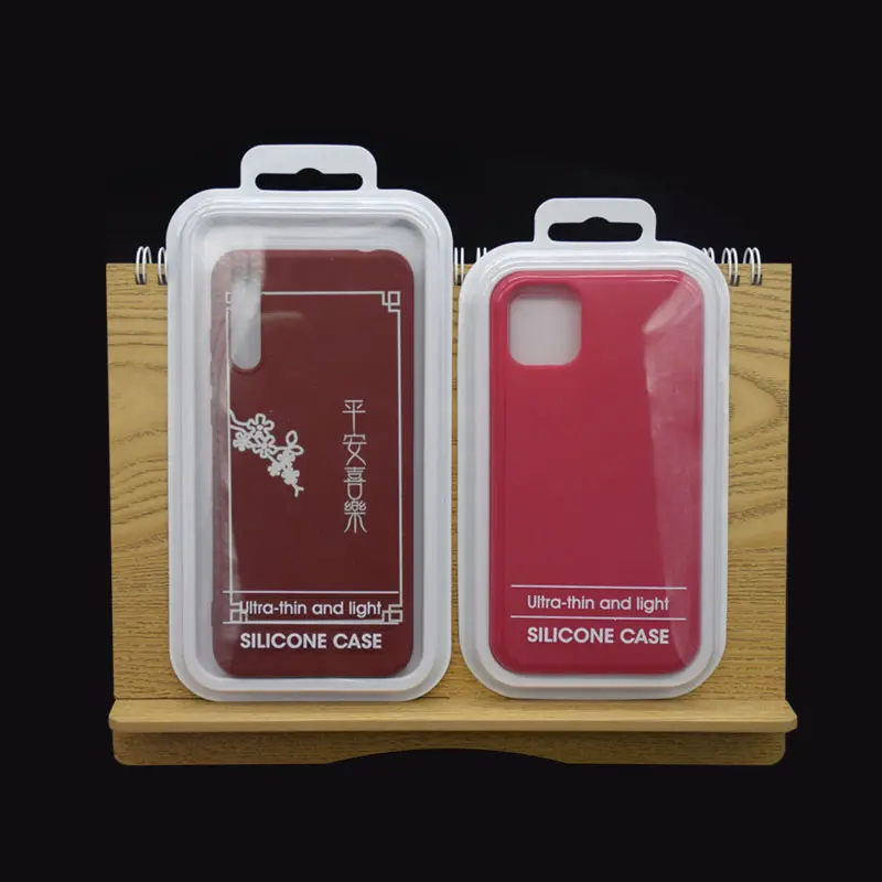 맞춤형 럭셔리 플라스틱 PVC 전화 케이스 소매 상자 포장 저렴한 가격 휴대 전화 케이스 포장 아이폰 15 프로