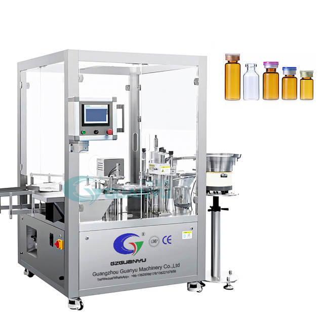 High Filling Accuracy 5ml Vial Bottle Filling Production Line 1 Ml 2 Ml 3 Ml 5 Ml 10 Ml Vial Filling Capping and Sealing Machine
