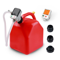 TOUKOO FTP001-02 Pompa di Trasferimento Elettrica Autoadescante Retrattile per Carichi Pesanti in Plastica 3V DC 2.4 Galloni/Min per