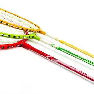 Fabriek Originele Goedkope Half Carbon Ijzer Staal Badminton Racket Voor Ameteur Beginner Training