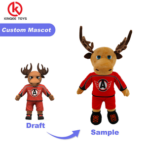 Özel Peluş Maskot Özel Logolu Peluş Oyuncak Spor Etkinliği Hatırası ve Kulüp Promosyonu için OEM Fabrika Tedariki - Product Image 1
