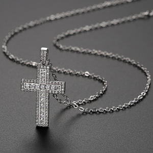 Croix chrétienne religieuse de haute qualité Micro Set Zircon Pendentif Bijoux de mode Colliers - Product Image 3