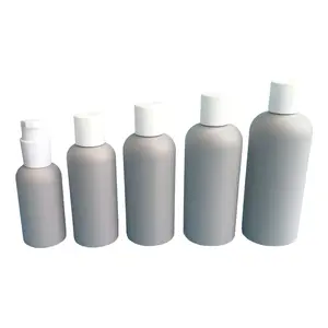 Botellas Vacías de plástico Hdpe con tapa de prensa, para champú, loción, color blanco, 150ml, 200ml, 250ml, 300ml