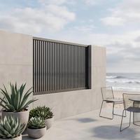 Panneau de clôture en aluminium pour la protection de la vie privée, noir mat, revêtement en poudre, jardin, cour, anti-rouille, installation facile, taille personnalisée