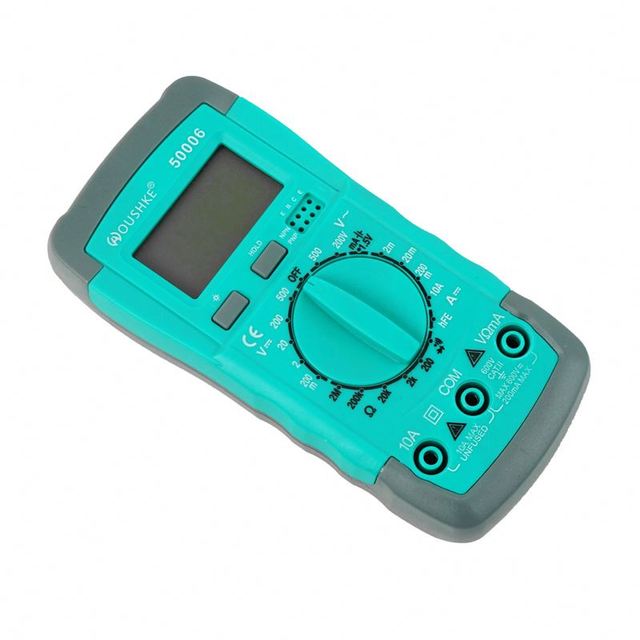 Handheld Professional Digital Multimeter Tester Set Auto Range 6000 Counts DC AC 1000V Corded Electric OUSHKE Model 50006