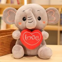 Peluche éléphant Kawaii unisexe Super douce animaux en peluche personnalisé ours en peluche PP coton doublure en maille accessoires de fête