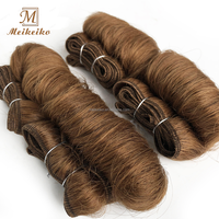 Échantillon Gratuit de Cheveux Humains Brésiliens Courts Style Bob Ondulés Afro-B Lots Coupe Pixie Extensions de Cheveux Bouclés
