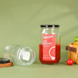 Frasco de vidrio transparente Tamaño grande 750ml 960ml Contenedor de alimentos Frascos de vidrio para conservas 32oz con <span class=keywords><strong>tapas</strong></span> Envase Y Tapa - Product Image 5