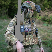 Harnais de poitrine tactique modulaire Molle avec sangle d'épaule réglable et pochettes pour chargeurs, pour Airsoft, Paintball et activités de plein air