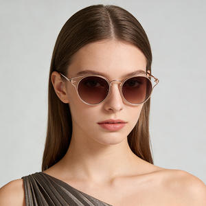 Lunettes de soleil œil de chat en métal pour femme, monture noire, protection UV400, style urbain, pour le voyage et la mode transfrontalière - Product Image 4