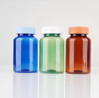 200ml Vide En Plastique Pilule Givré Conteneur Médecine Vitamine Capsule Suppléments En Plastique Pet Capsule Bouteille avec Bouchon UV