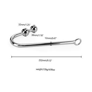 Anal BDSM Homosexuell Fetisch Spielzeug Anal Haken Edelstahl Sexspielzeug für Mann Metall Butt Hook Dilator Prostata Massage gerät Keuschheit - Product Image 2