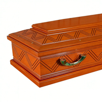 Cercueils sculptés à la main en bois massif de style européen - Designs personnalisables, capacité de 220 pouces cubes pour inhumation