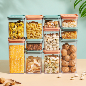 Storage Transparent High Quality Plastic Storage Box PS Food Container Storage For Kitchen