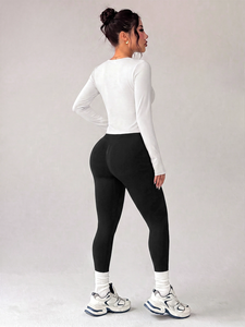 Set Sportivo Senza Cuciture in 3 Pezzi, Abbigliamento Casual da Donna per l'Autunno, Completi Sportivi da Palestra, Set di Leggings - Product Image 2