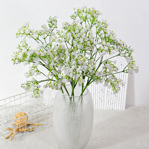 Flower Delight Flores Artificiales de Baby's Breath, Plástico Suave, Seda, Decoración para Bodas y Hogar, 120cm HX-116 - Product Image 1