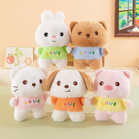 TERSEDIA Boneka Hewan Anime Anjing Bulu Campur 8 Inci Boneka Plushie Kustom Mainan Plushie Kawaii Mesin Cakar Penjual Otomatis Mainan Anak