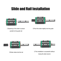 Viextro vente chaude CNC Machine utilisant des ensembles Hiwin remplacer Rail de guidage incurvé linéaire 300mm 2000mm 3000mm avec bloc coulissant
